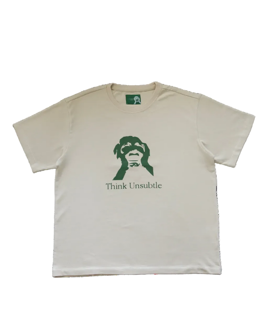 Think Unsubtle Tee Off White