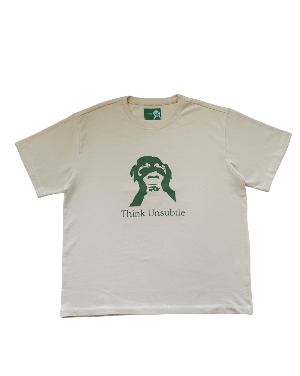THINK UNSUBTLE TEE OFF WHITE