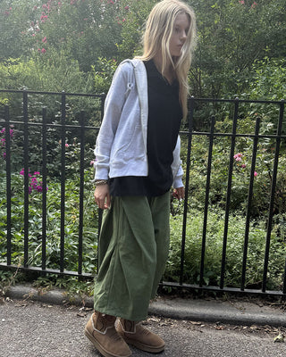 Leaf Capris Green